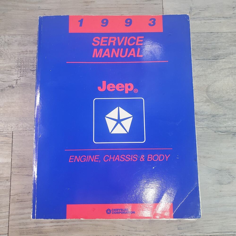 OEM 1993 Jeep Cherokee Wrangler 93 YJ Service Manual Chrysler Used 81-370-3145
